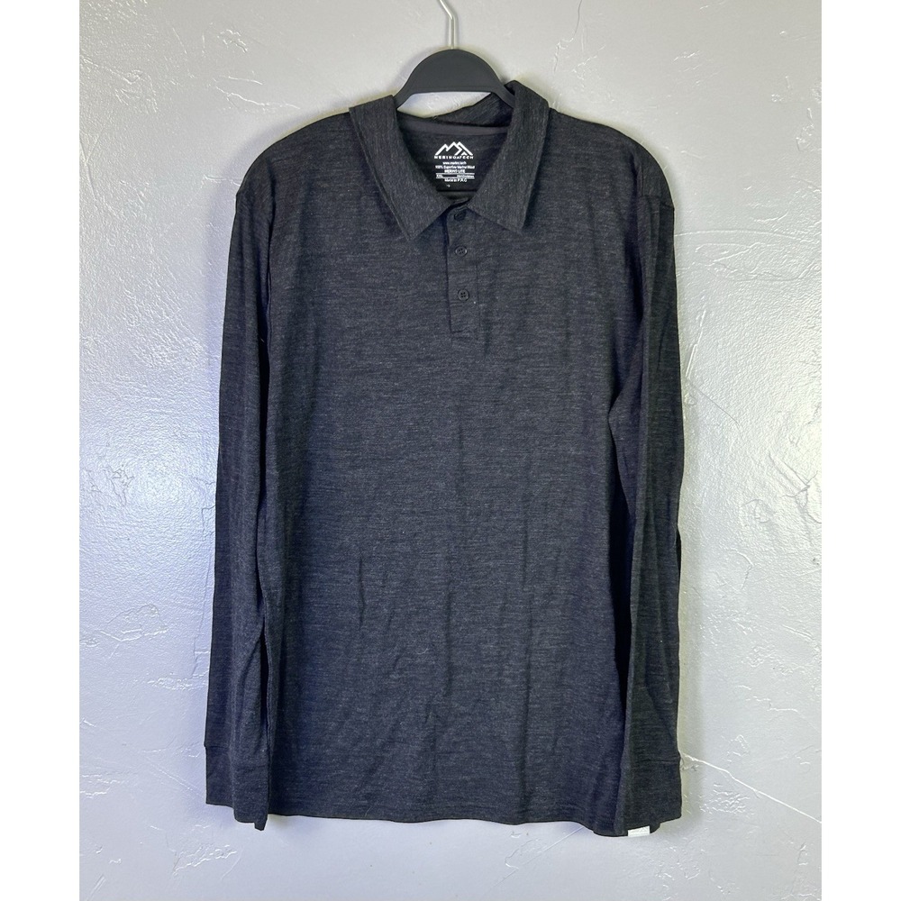 Men's Merino Tech Super Fine Merino Wool Long Sleeve XXL Grey